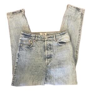 Free People Stone washed 90s high waisted jeans
